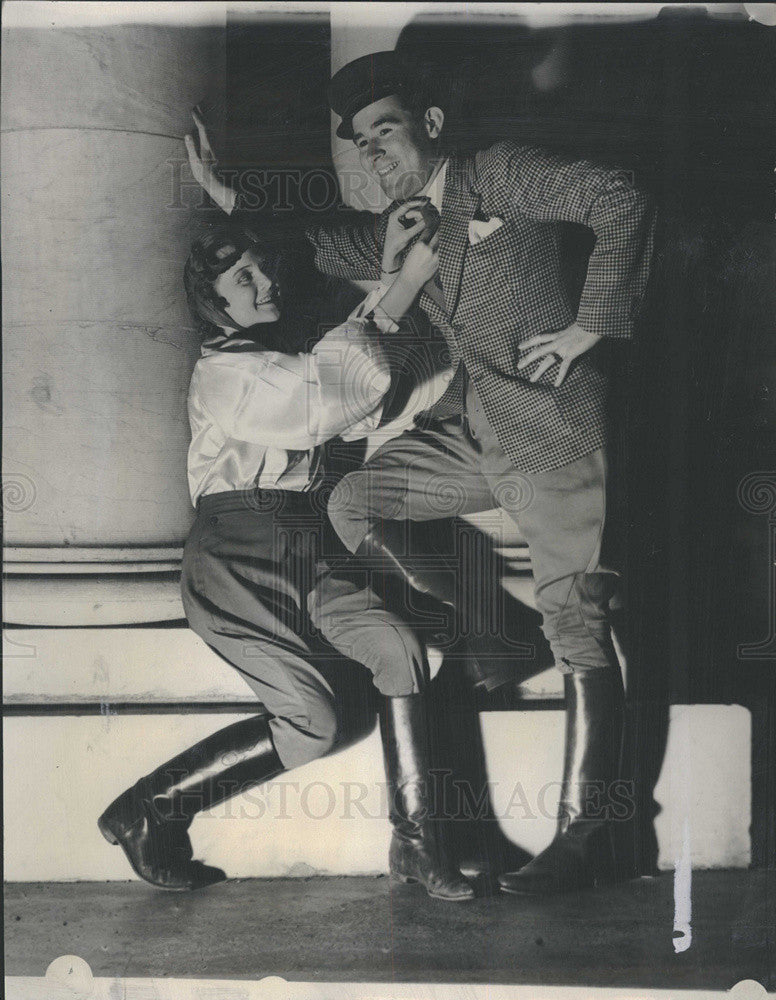 1938 Press Photo Jean Vessey Burnam as Dolly and Paul Lasswell as Chick Bean - Historic Images