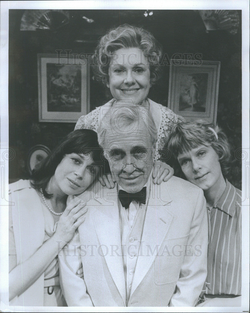 1984 Press Photo Actor Jason Robards, Elizabeth Wilson, Maureen Anderman - Historic Images