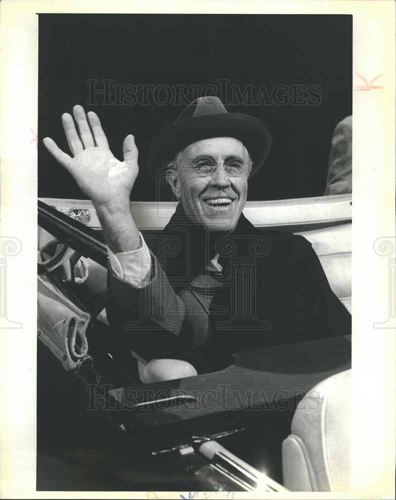 1980 Press Photo Jason Robards Actor Portrays President Franklin Roosevelt FDR - Historic Images