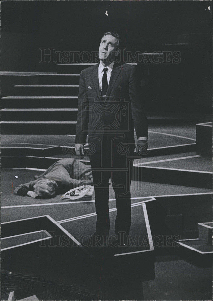 1964 Press Photo Jason Robards Actor Miller Play New York After Fall Drama - Historic Images