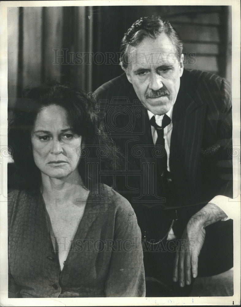 Press Photo Colleen Dewhurst &amp; Jason Robards Star In &quot;A Moon For The Misbegotten - Historic Images