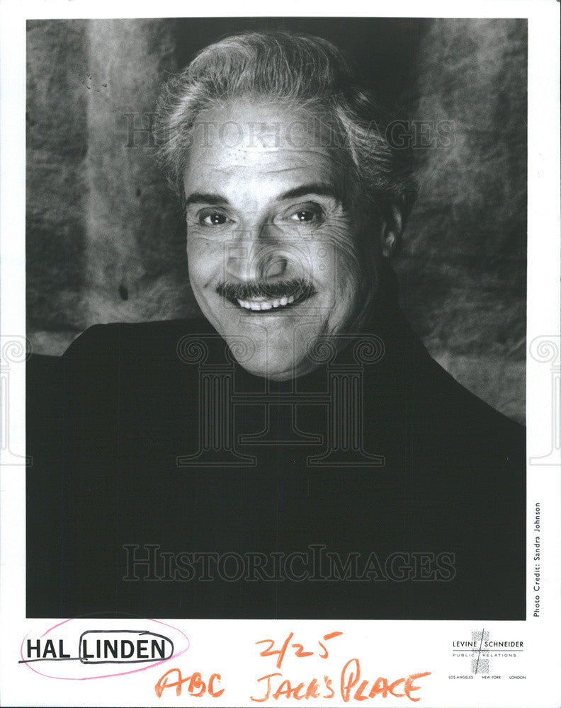 Press Photo actor Hal Linden - Historic Images