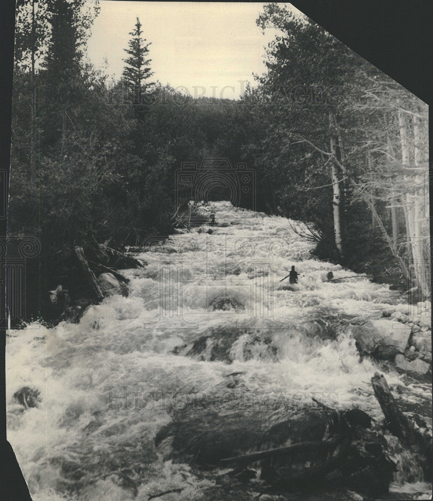 1929 Press Photo Jim Creek, Glacier Highline Road - Historic Images