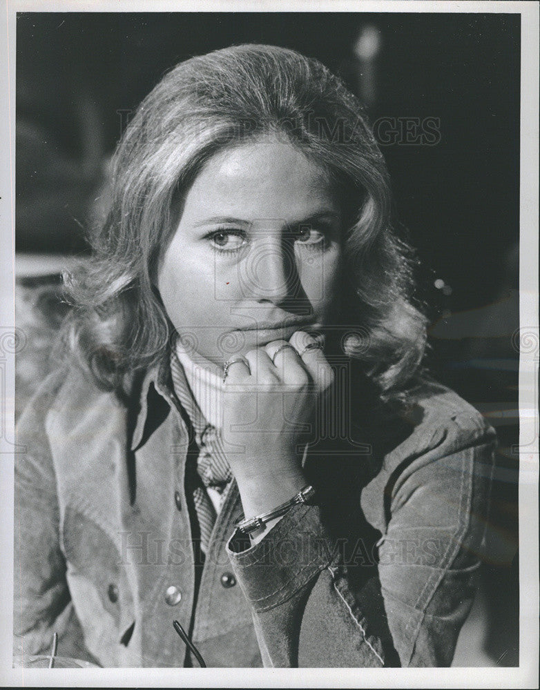 1975 Press Photo Leslie Charleson In The Sounds Of Silence Episode Of Cannon - Historic Images