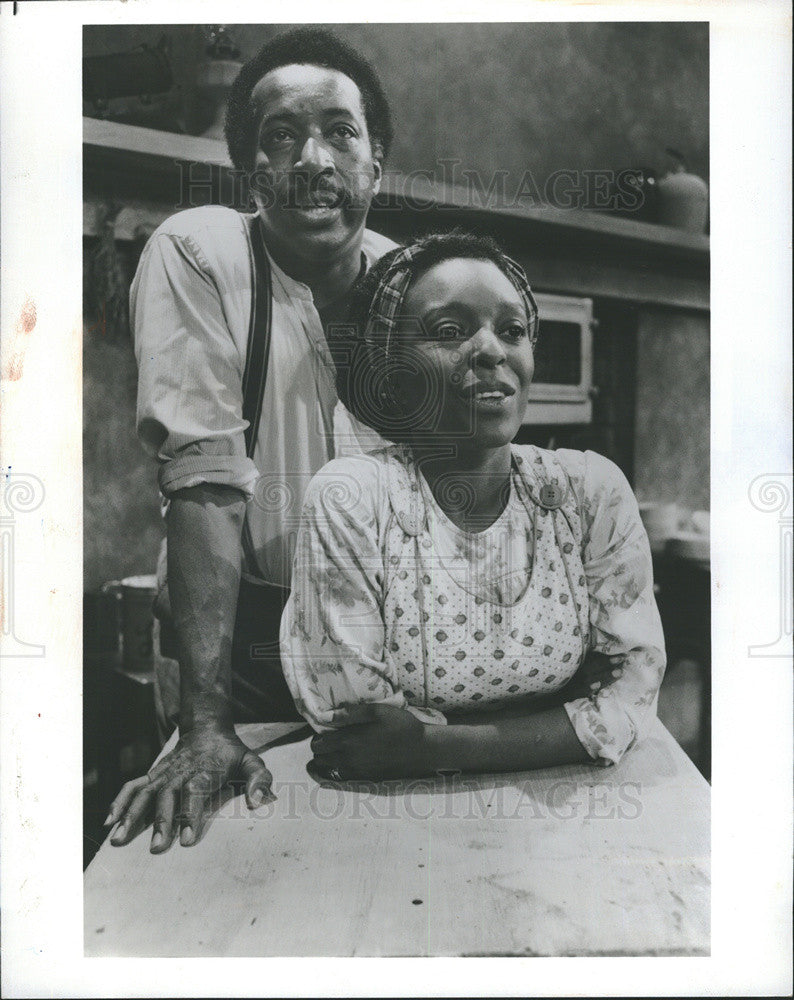 1988 Press Photo Actors Mel Winkler L Scott Caldwell Joe Turner&#39;s Come Gone - Historic Images