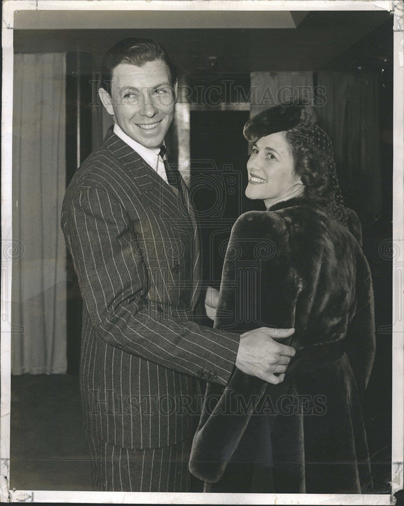 1940 Press Photo Actor George Murphy and Actress Shirley Temple - Historic Images