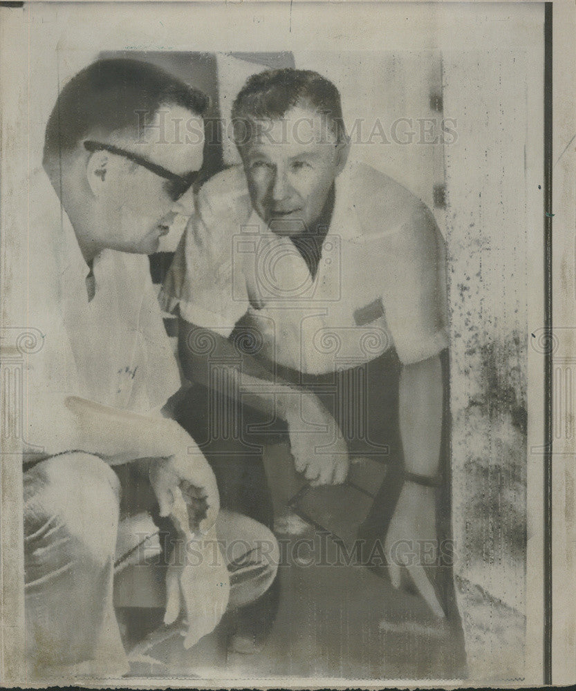 1967 Press Photo Governor William L. Guy And Senator George Murphy - Historic Images