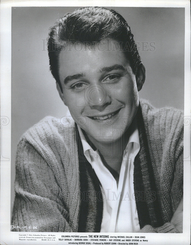 1964 Press Photo Michael Callan Stars In &quot;The New Interns&quot; - Historic Images