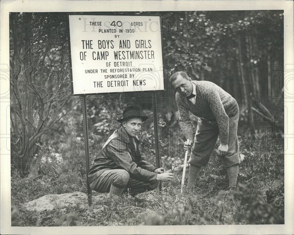 1930 Press Photo Forestation in Michigan - Historic Images