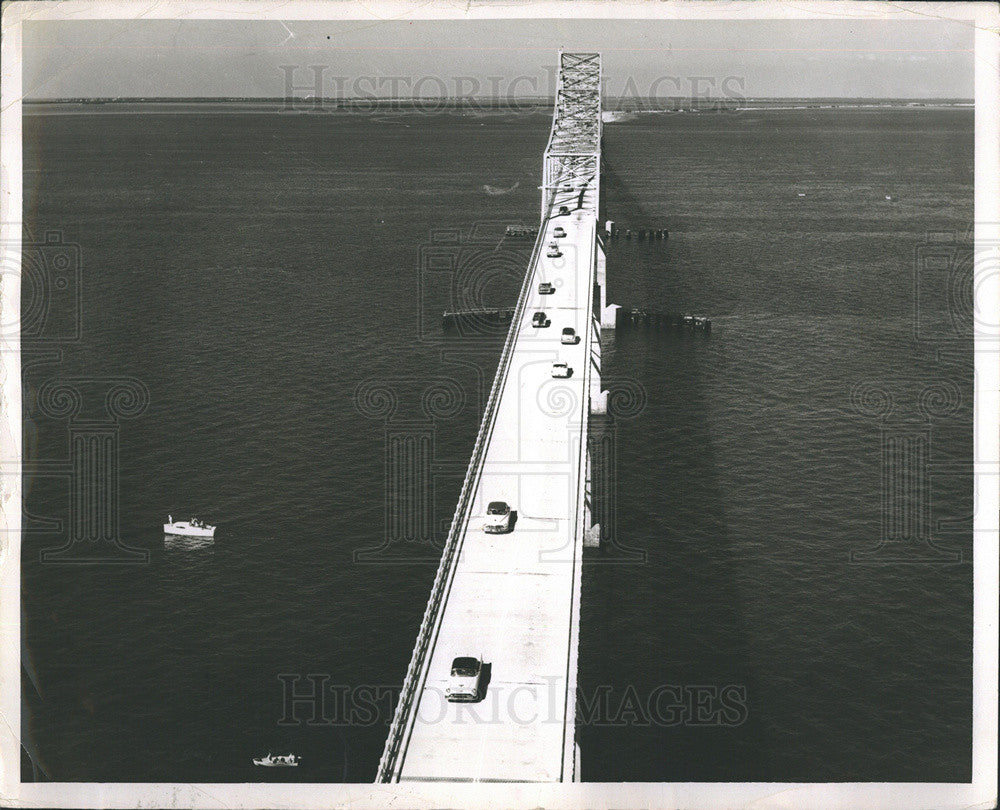 Press Photo Sunshine Skyway Bridge - Historic Images