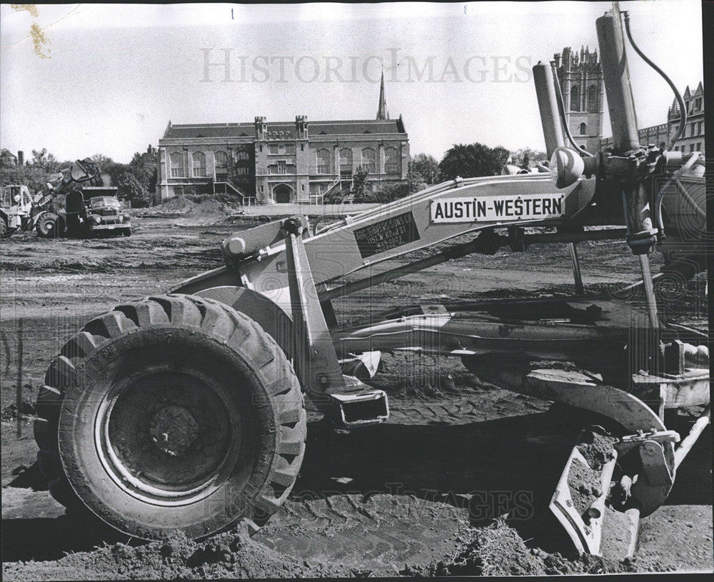 1967 Press Photo Rebuilding University of Chicago Stagg Field - Historic Images