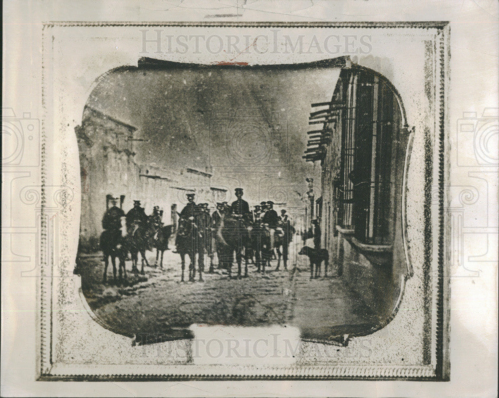 1938 Press Photo General Staff in Mexico during U.S.- Mexican war - Historic Images