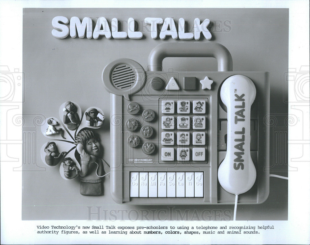 1988 Press Photo Video Technology Small Talk Toy - Historic Images