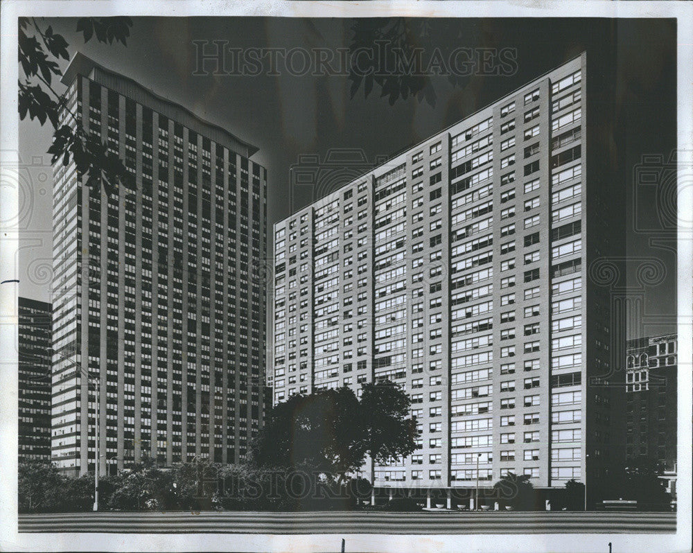 1974 Press Photo Condominium apartments in Chicago.Ill - Historic Images