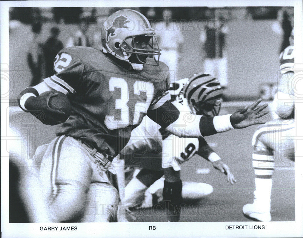 Press Photo Gary James Detroit Lions National Football League - Historic Images