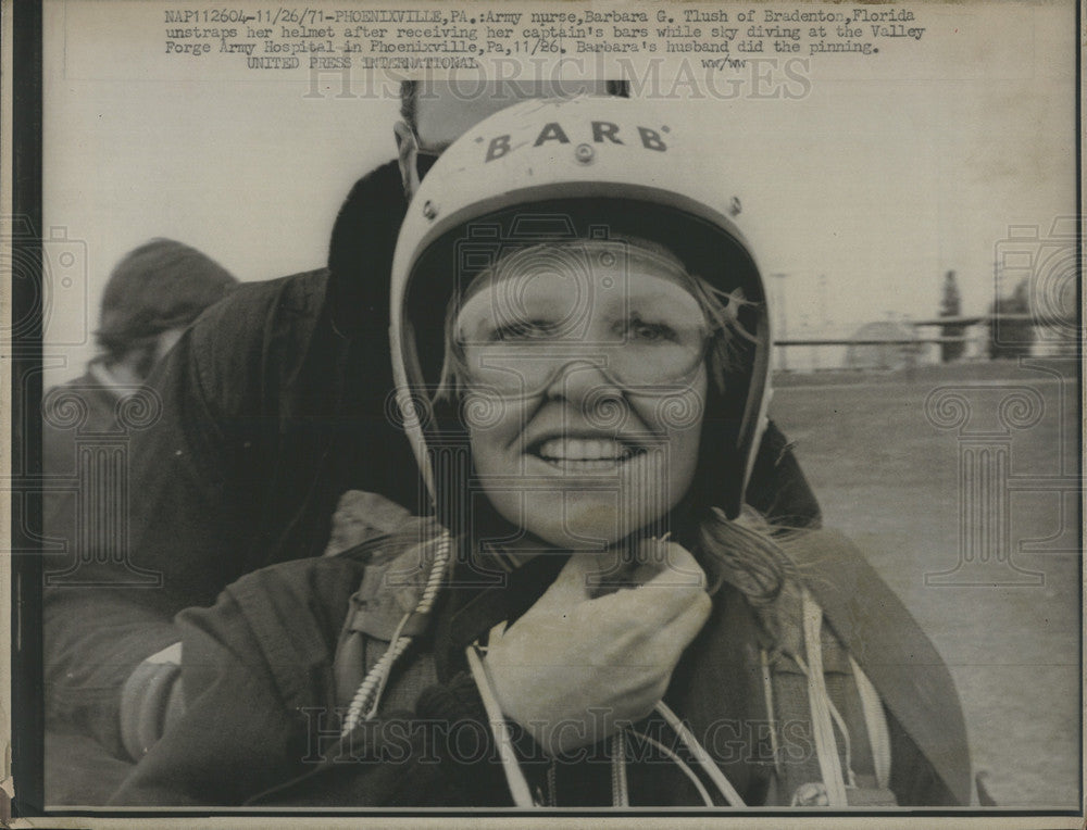 1971 Press Photo Army Nurse Barbara G. Flush - Historic Images