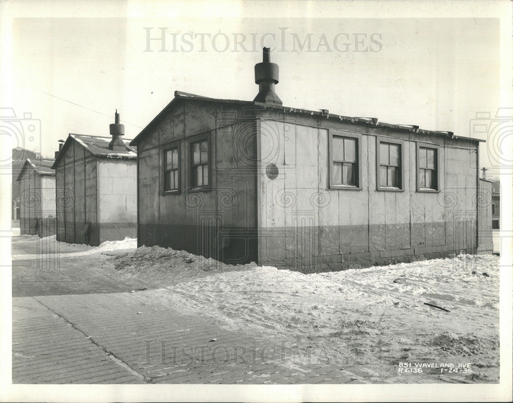 Press Photo temporary portable school rooms Le Moyne Elementary school - Historic Images