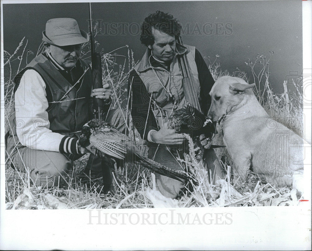 1977 Press Photo Grand Junction hunters D.S. Dykstra Bill Frank birds - Historic Images