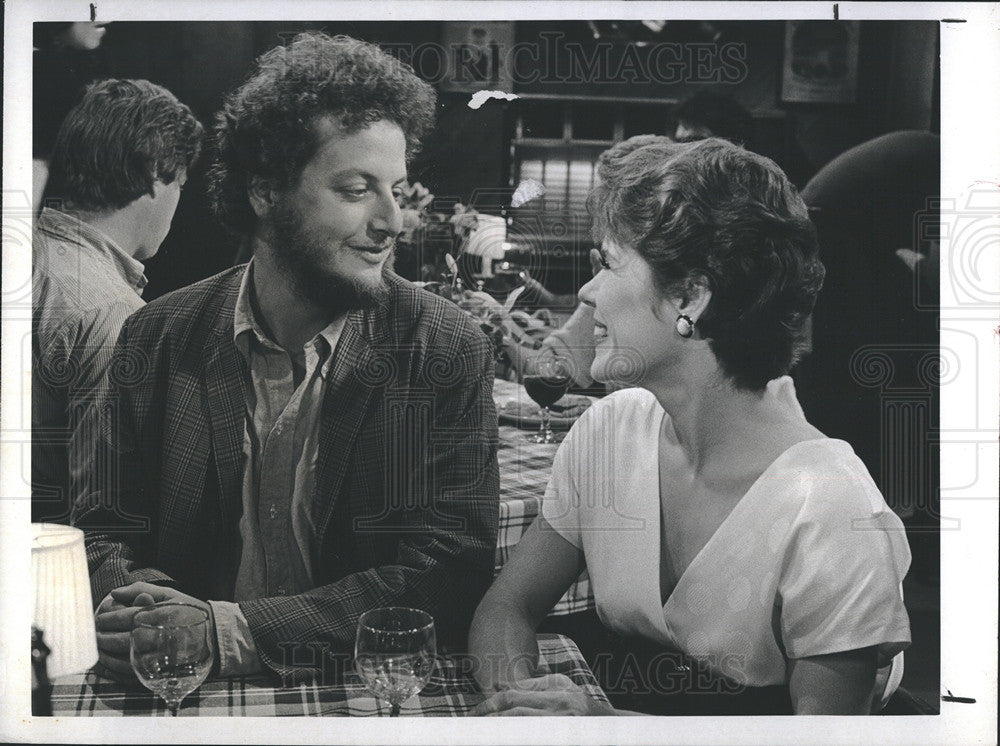 1985 Press Photo Daniel Stern and Christine Estabrook star in Hometown. - Historic Images