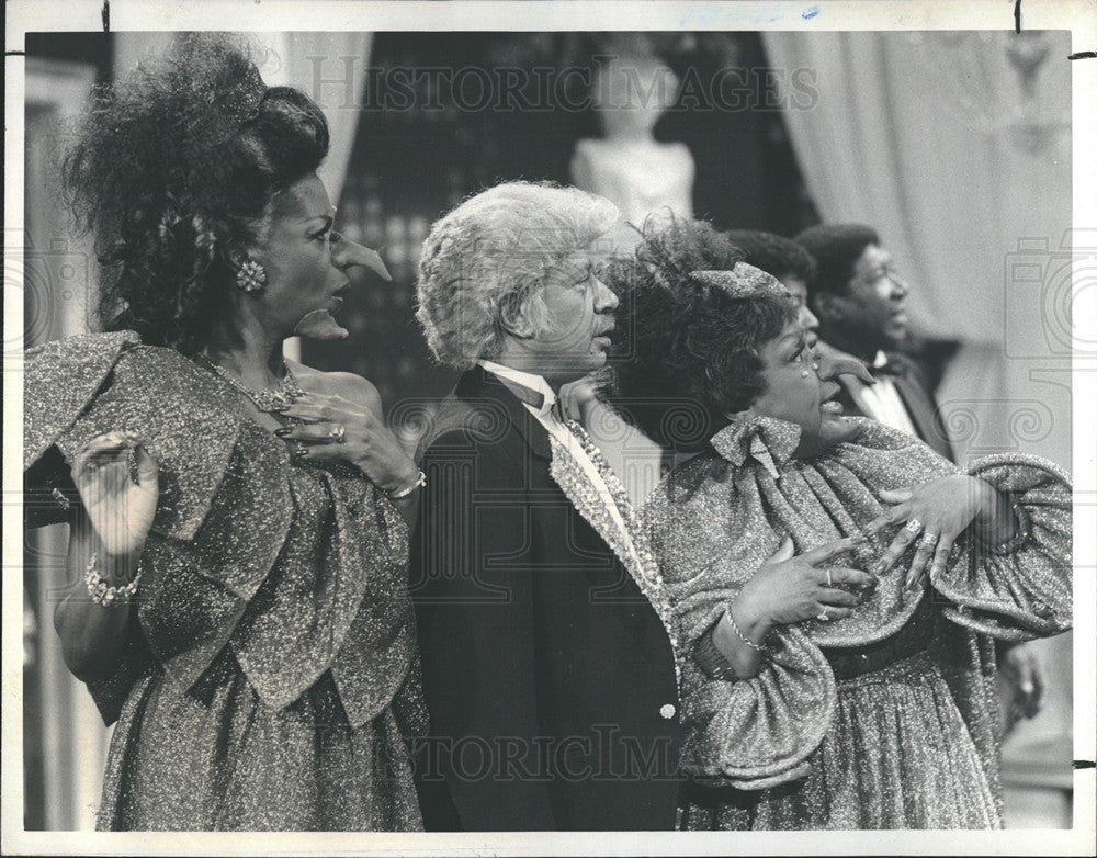 1984 Press Photo Isabel Sanford Actress Sherman Hemsley Roxie Roker Jeffersons - Historic Images