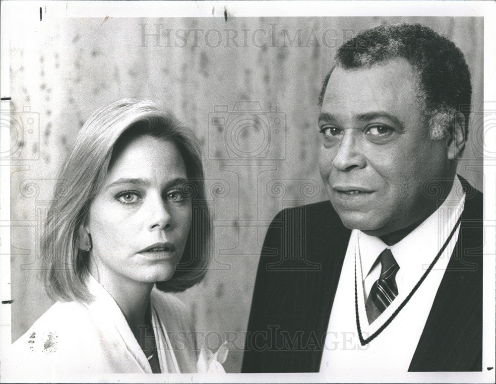 1988 Press Photo James Earl Jones Susan Dey Actors L.A. Law - Historic Images