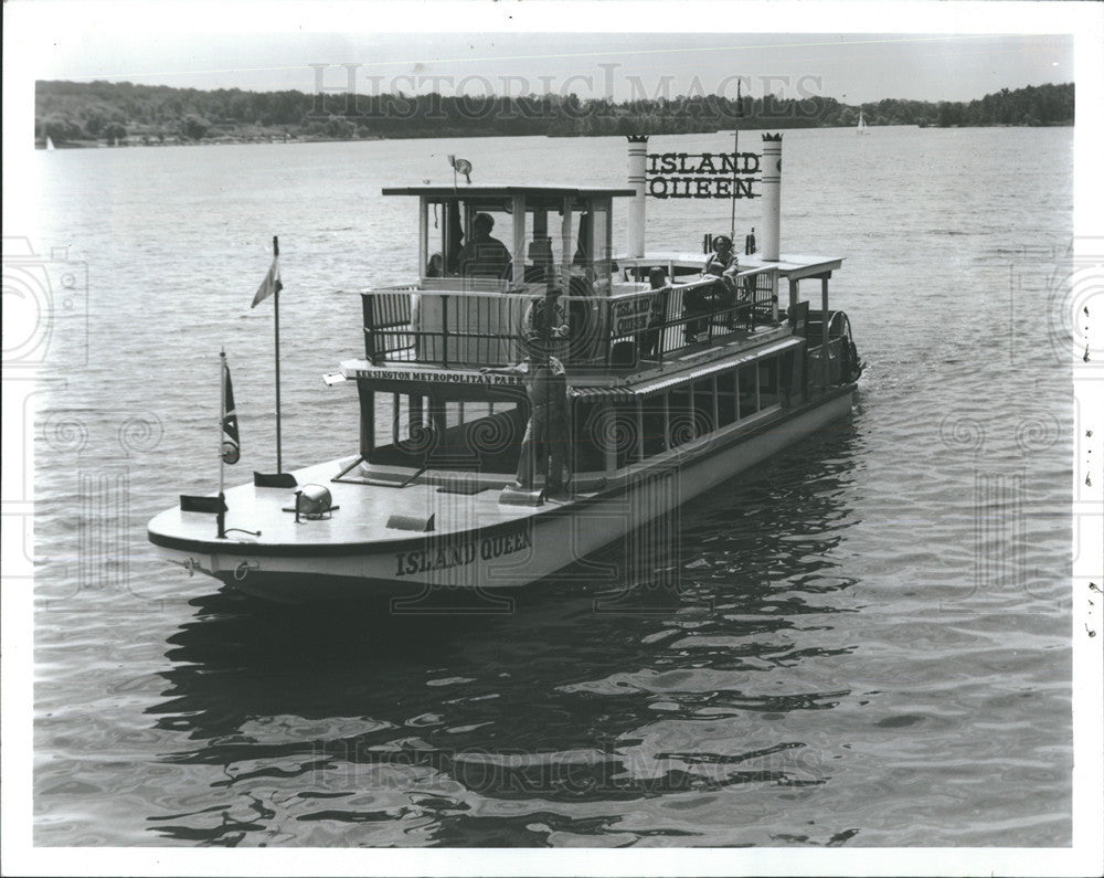 1985 Press Photo Passenger excursion boat &quot;Island Queen&quot; - Historic Images