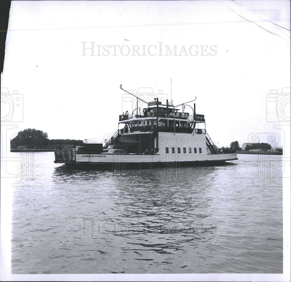 1961 Press Photo Ferry boat James M Curran - Historic Images