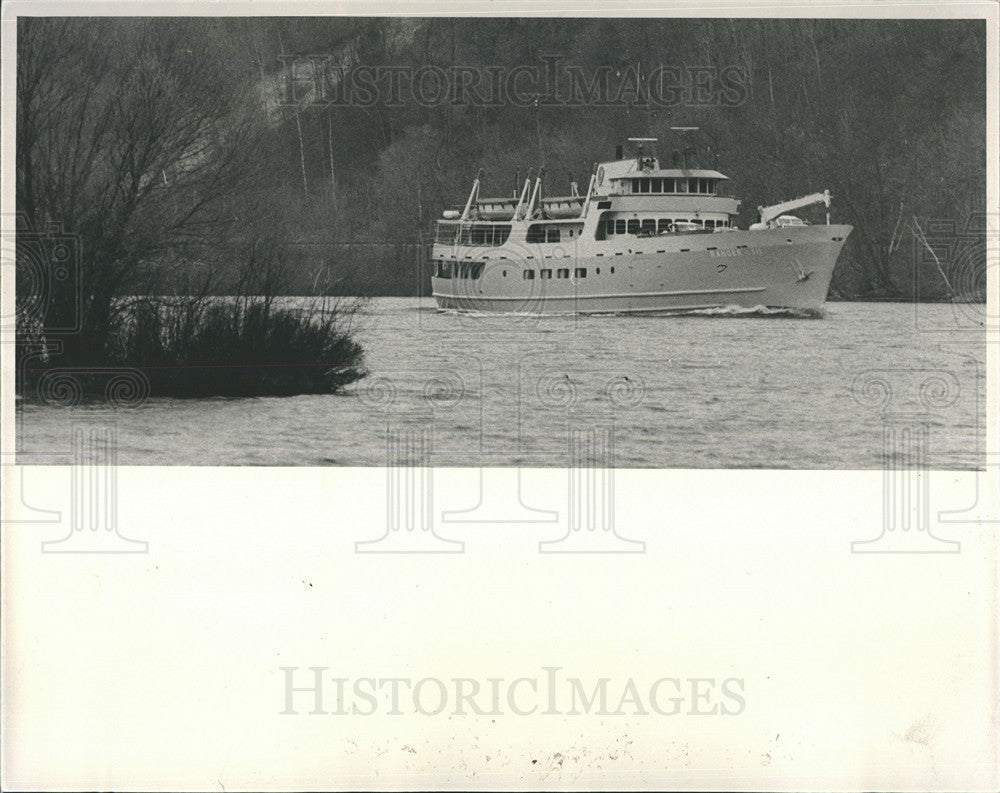 1985 Press Photo &quot;Ranger II&quot; ferry boat in Isle Royale Natl Park - Historic Images