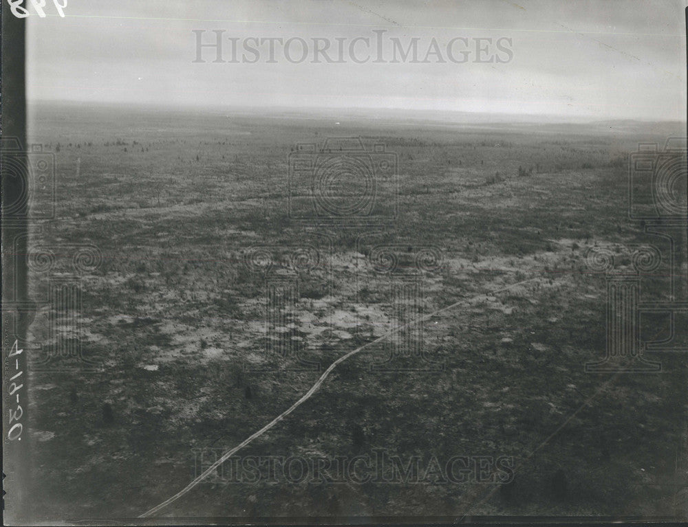 1930 Press Photo Aerial Fife Lake District Reforestation - Historic Images