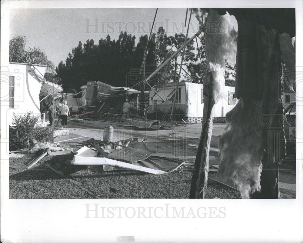 1973 Press Photo Tornado damage at Holiday Ranch trailer park,East Bay - Historic Images