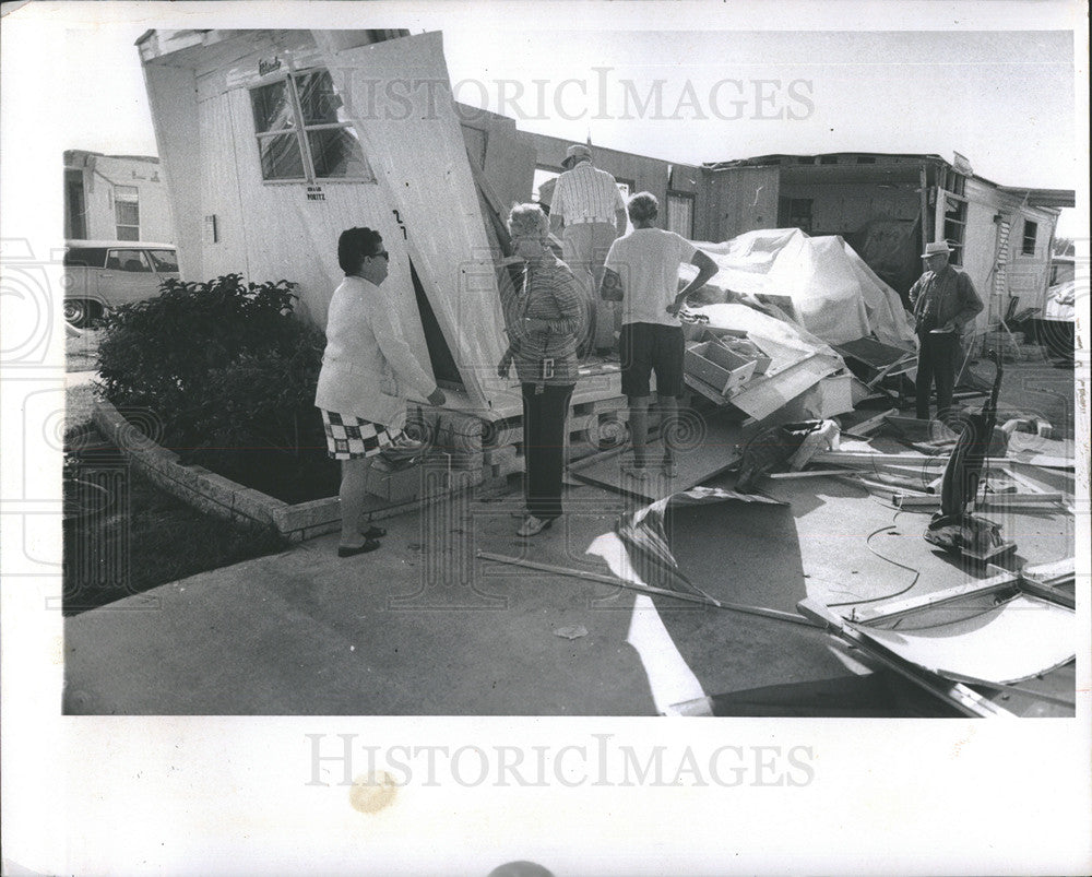 1973 Press Photo Damage caused by a tornado in Colorado. - Historic Images