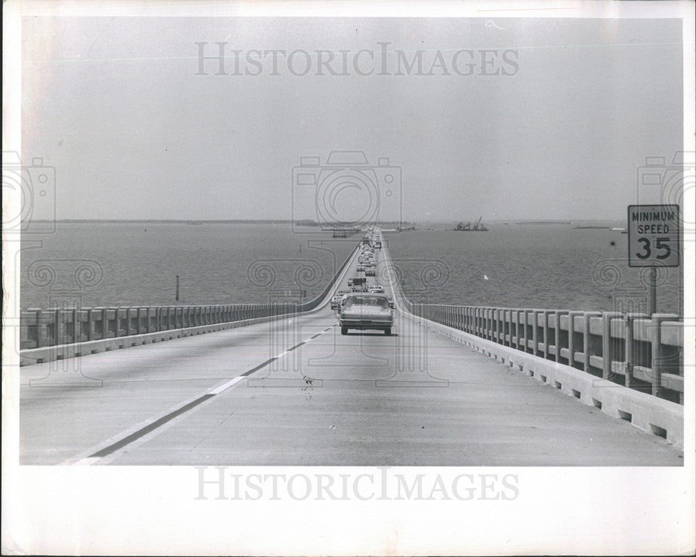 1967 Press Photo Sunshine Bridge St Petersburg FL - Historic Images