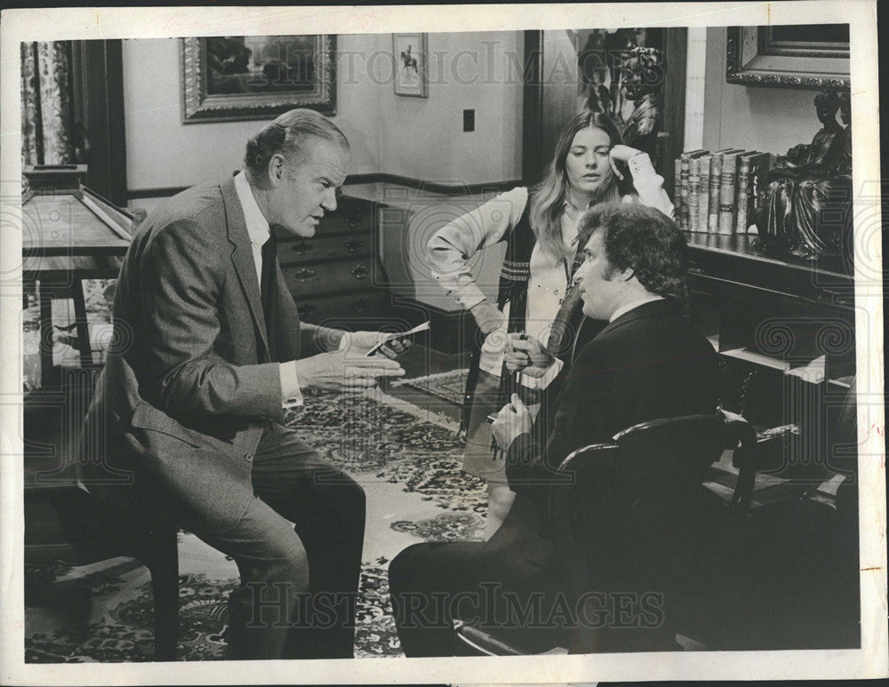 1972 Press Photo Patty Duke Andrew Duggan Ted Bessell Actor/Actress - Historic Images