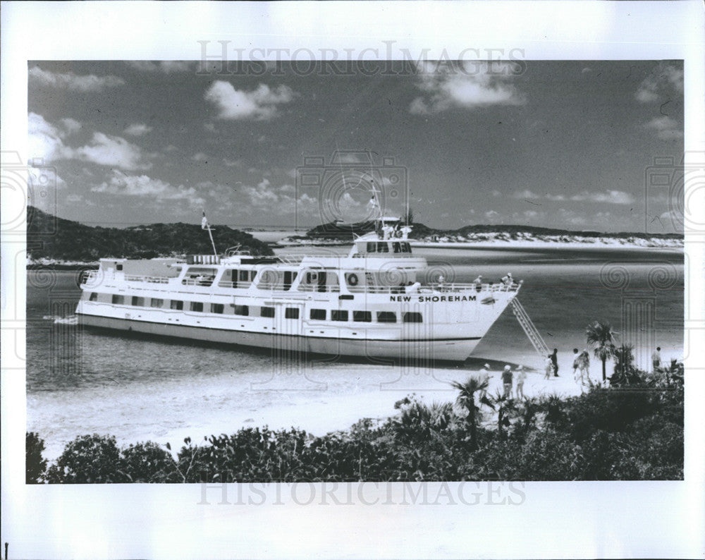 1976 Press Photo New Shoreham, American Canadian Lines, Bahamas Out Islands - Historic Images