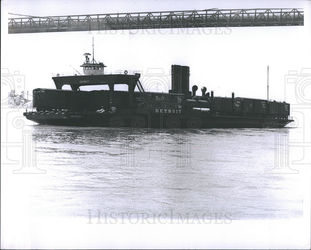 1964 Press Photo Car Ferry in Detroit - Historic Images