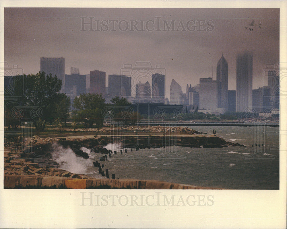 1993 Press Photo Chicago Illinois Lakefront - Historic Images