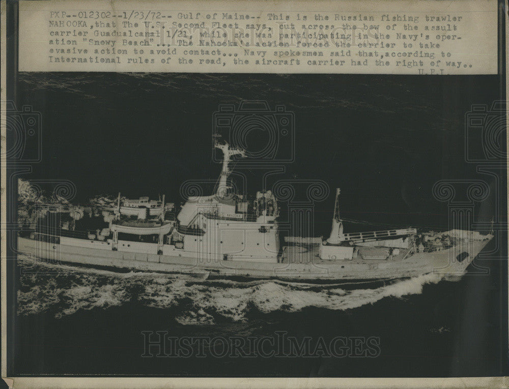 1972 Press Photo Russia Fishing Fleet - Historic Images