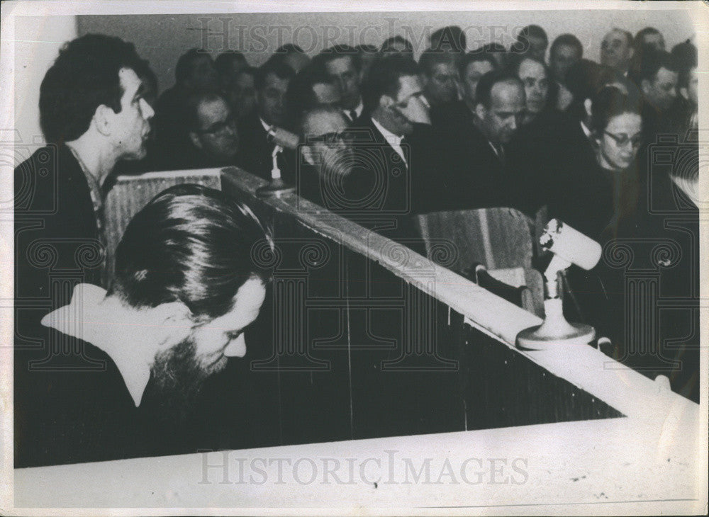 1969 Press Photo Yuli Daniel Androi Sinyavsky Russian Writers Trial Anti-Soviet - Historic Images