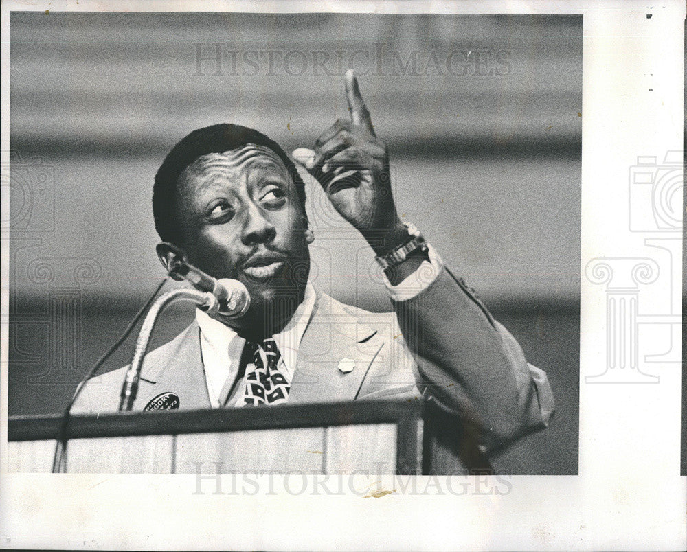 1973 Press Photo Godfrey Cambridge, Actor - Historic Images