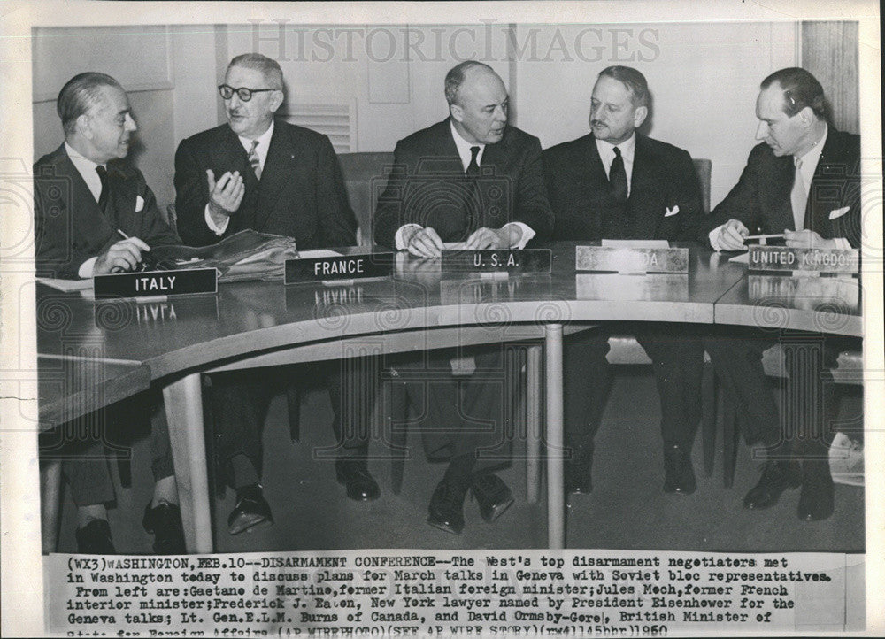 1960 Press Photo Disarmament Conference - Washington - Historic Images