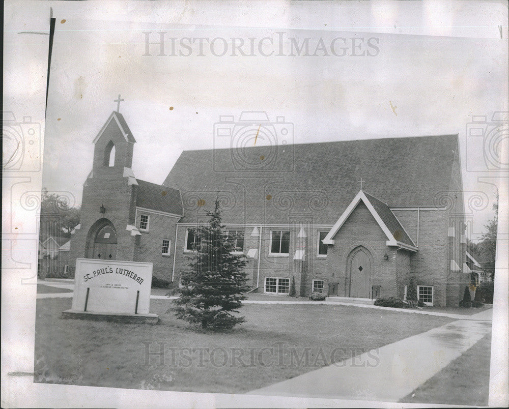 1952 Press Photo Cheyenne Wyoming St. Paul&#39;s Church - Historic Images