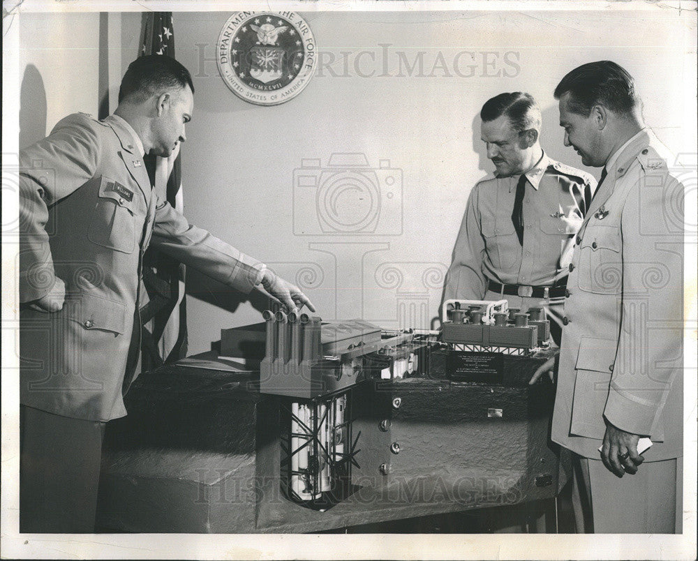 1960 Press Photo Col Donald Williams, Maj.Gen R.W. Puryear &amp; Col. George Orr - Historic Images