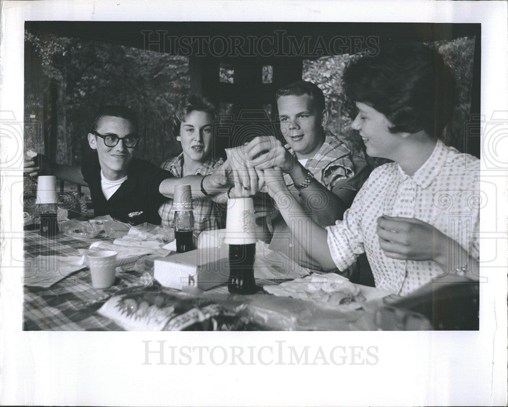 Press Photo Nice little picnic - Historic Images