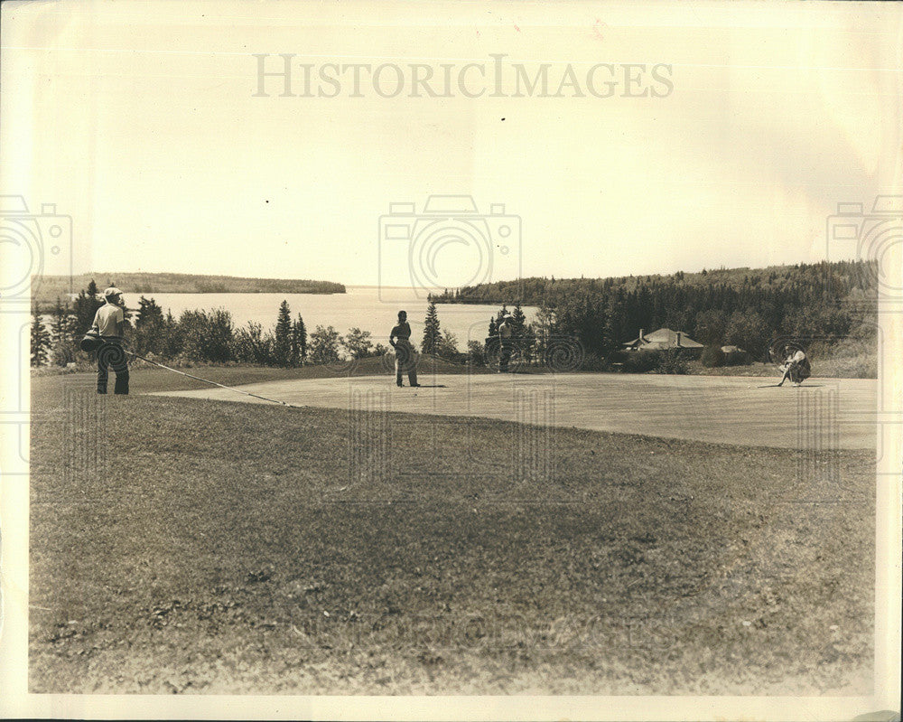 Press Photo Riding Mt Natl Park Golf course in Manitoba,Canada - Historic Images