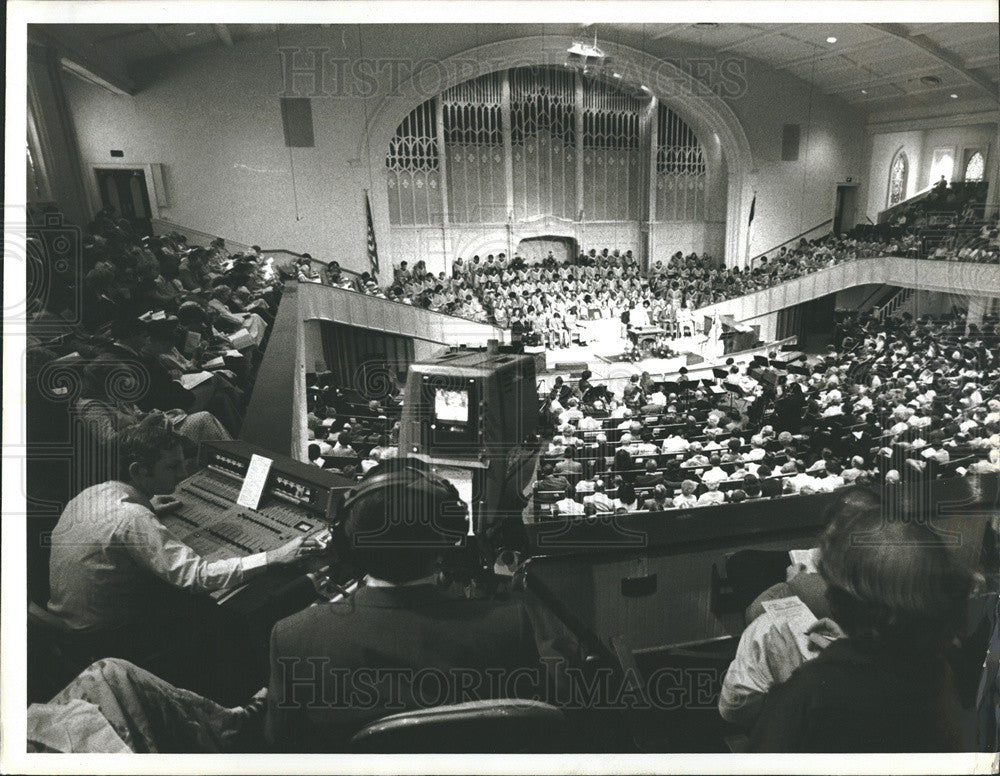 1979 Press Photo First Baptist Church Dallas Sunday Morning Services - Historic Images