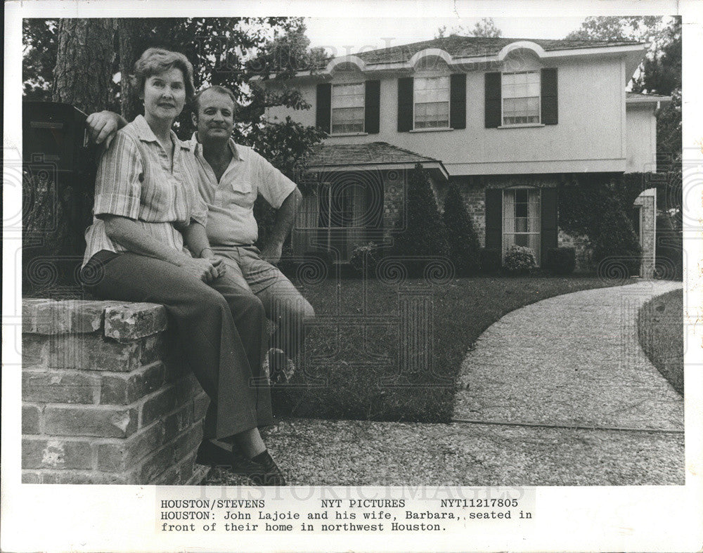 1979 Press Photo john lajoie and wife barbara houston - Historic Images