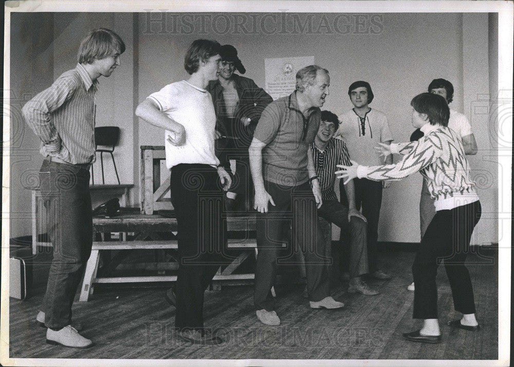 1973 Press Photo Russia Leningrad Theatre Young Spectators Rehearsal - Historic Images