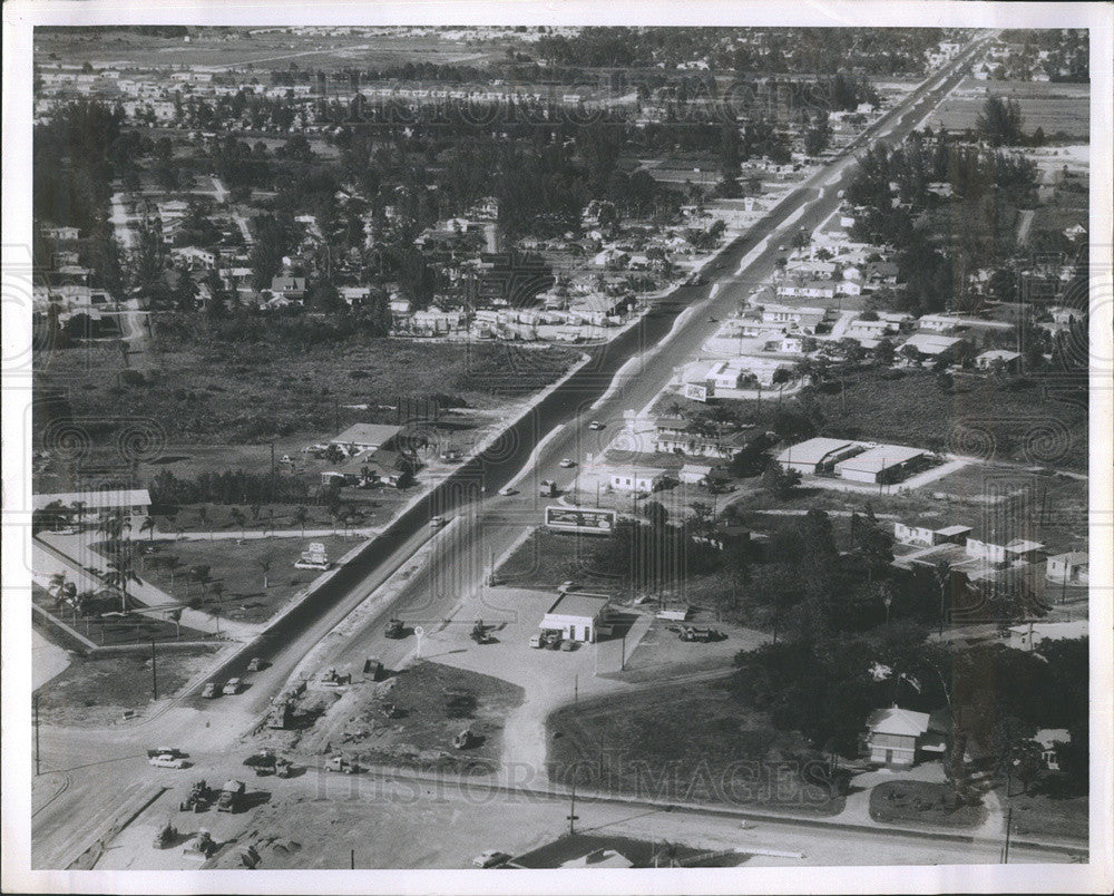 1960 Press Photo Overhead of St. Pete, Florida - Historic Images