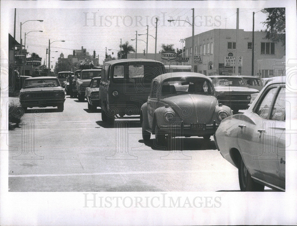 1969 Press Photo St. Petersburg Traffic - Historic Images