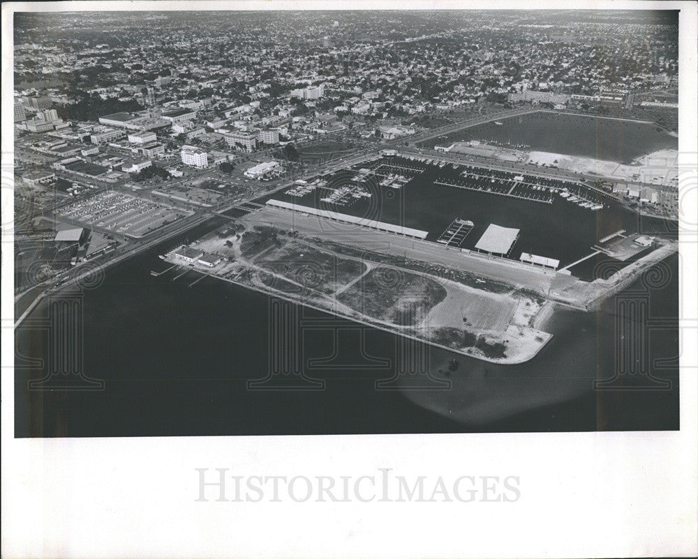 1964 Press Photo Aerial view of ST Petersburg,Fla - Historic Images